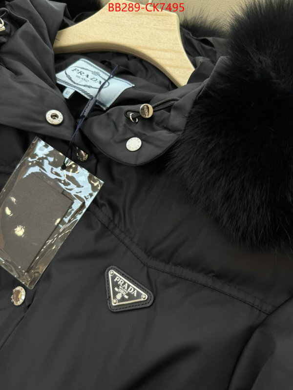 Down jacket Women-Prada how to find replica shop ID: CK7495 $: 289USD