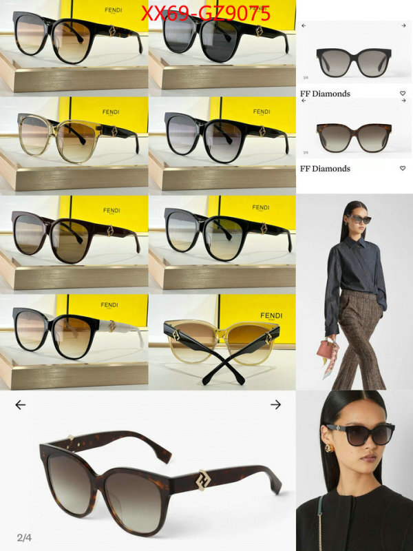 Glasses-Fendi top quality designer replica ID: GZ9075 $: 69USD