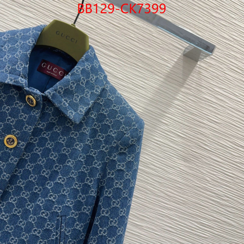 Clothing-Gucci the quality replica ID: CK7399 $: 129USD