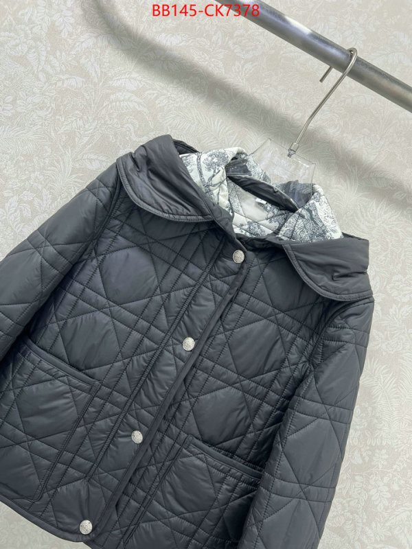 Down jacket Women-Dior 2024 replica wholesale cheap sales online ID: CK7378 $: 145USD
