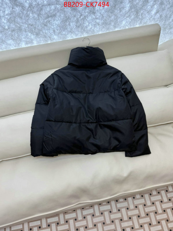 Down jacket Women-Prada what's the best to buy replica ID: CK7494 $: 209USD