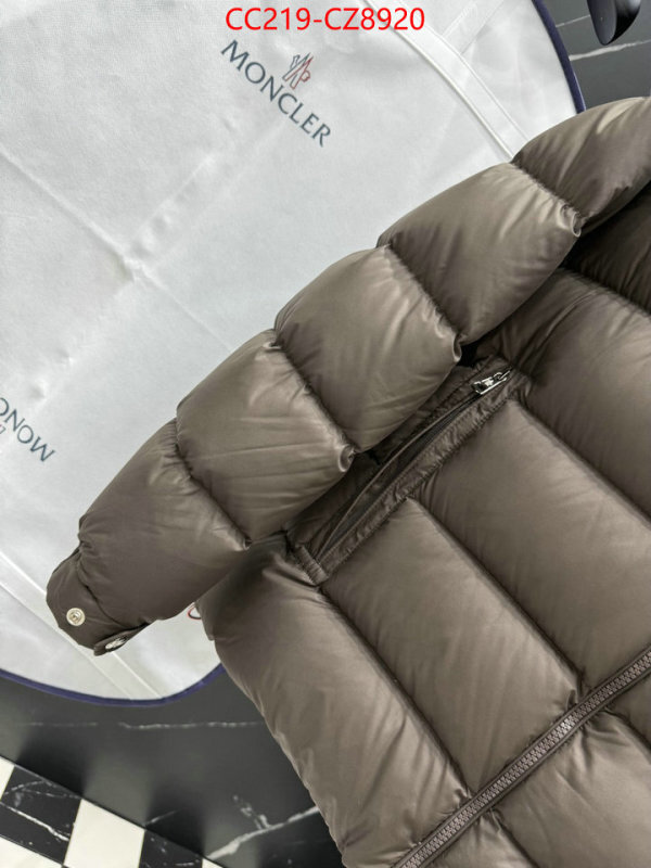 Down jacket Men-Moncler how can i find replica ID: CZ8920 $: 219USD