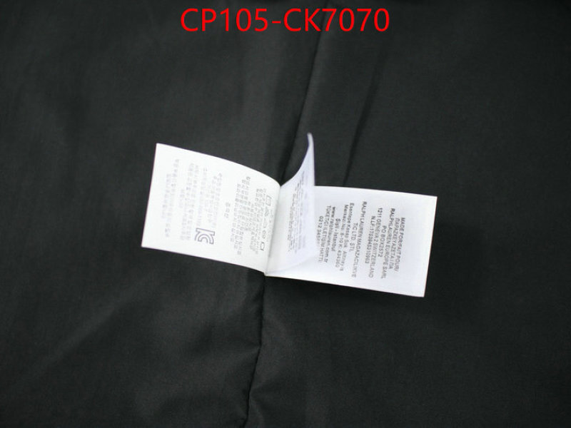 Clothing-Ralph Lauren high quality replica ID: CK7070 $: 105USD