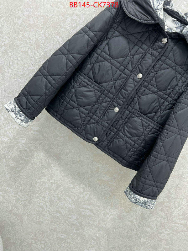 Down jacket Women-Dior 2024 replica wholesale cheap sales online ID: CK7378 $: 145USD