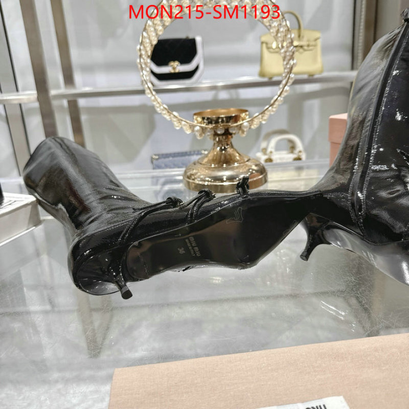 Women Shoes-Miu Miu mirror copy luxury ID: SM1193 $: 215USD