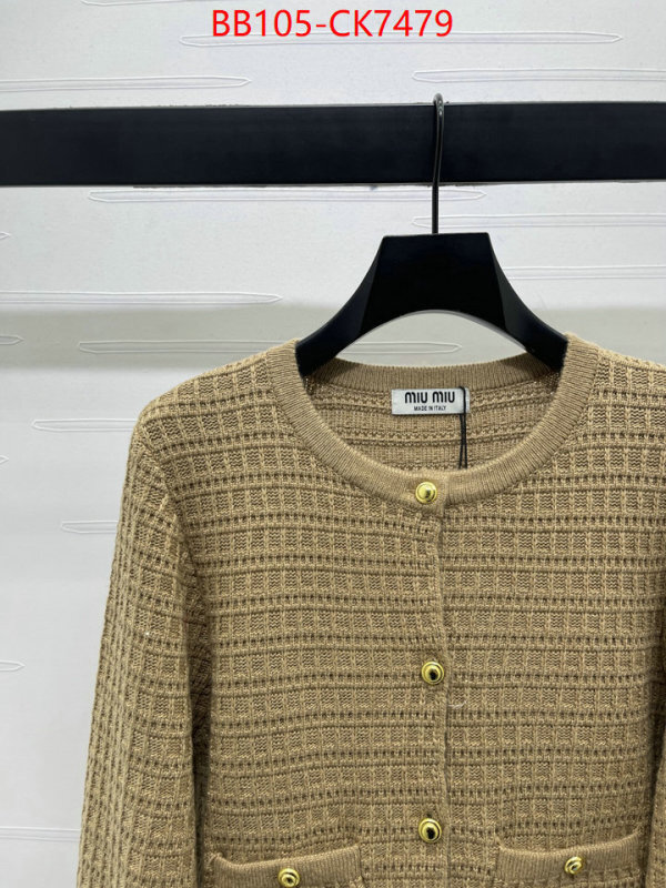 Clothing-MIU MIU same as original ID: CK7479 $: 105USD