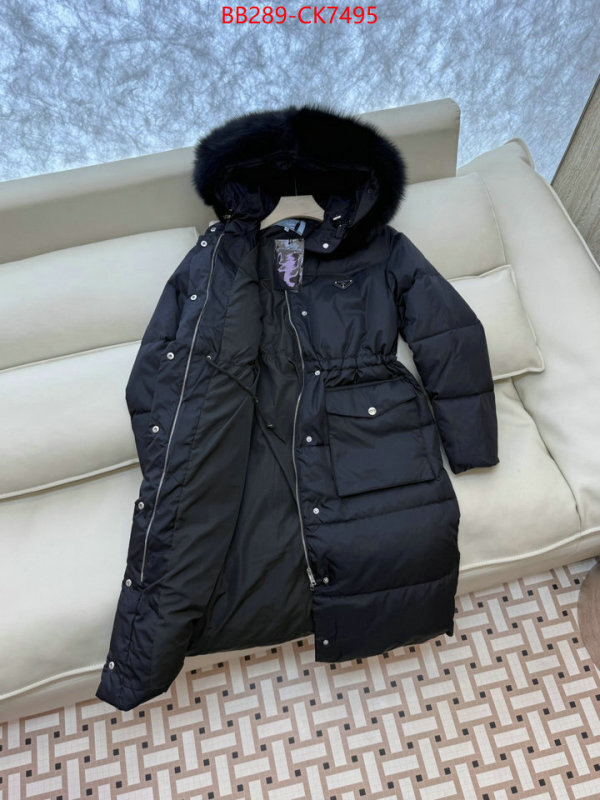 Down jacket Women-Prada how to find replica shop ID: CK7495 $: 289USD