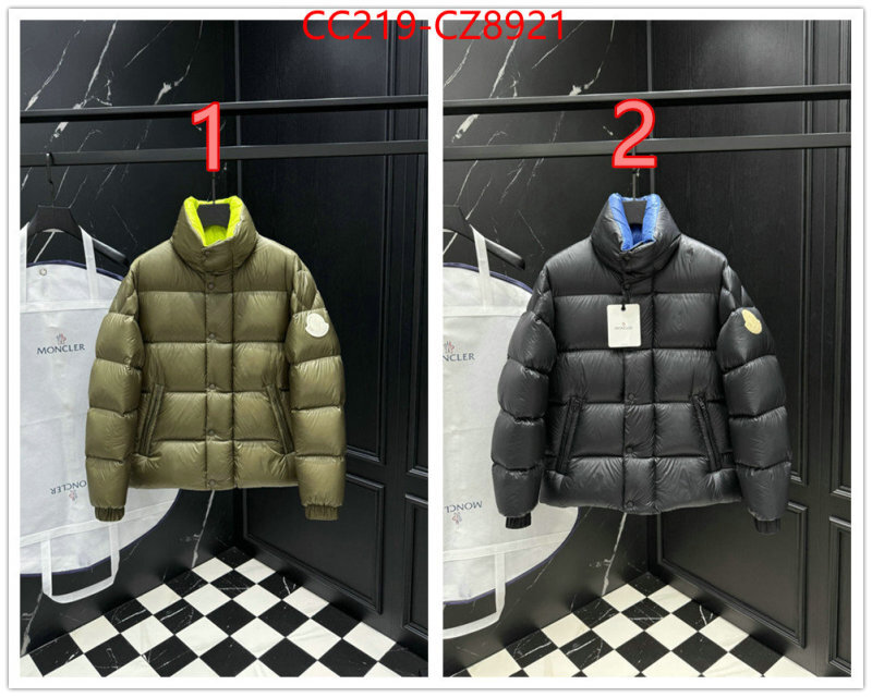 Down jacket Men-Moncler high quality ID: CZ8921 $: 219USD
