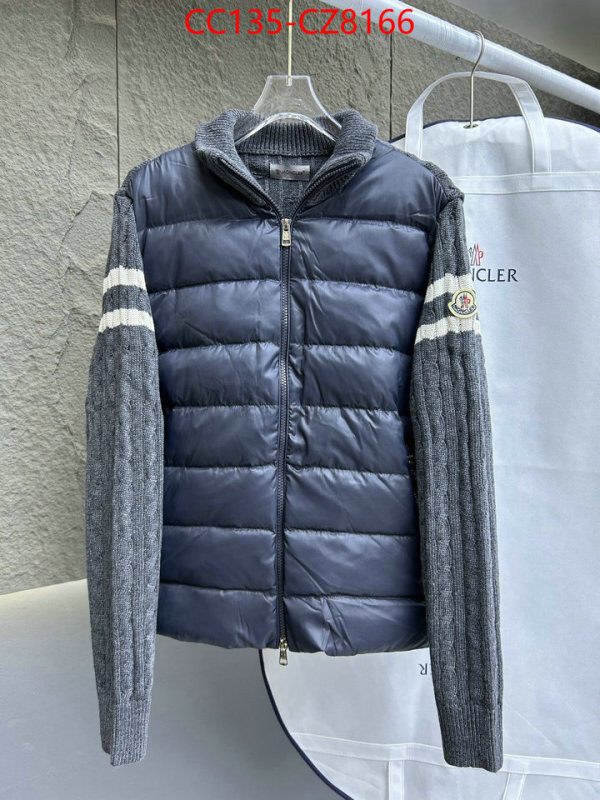 Down jacket Men-Moncler aaaaa+ quality replica ID: CZ8166 $: 135USD