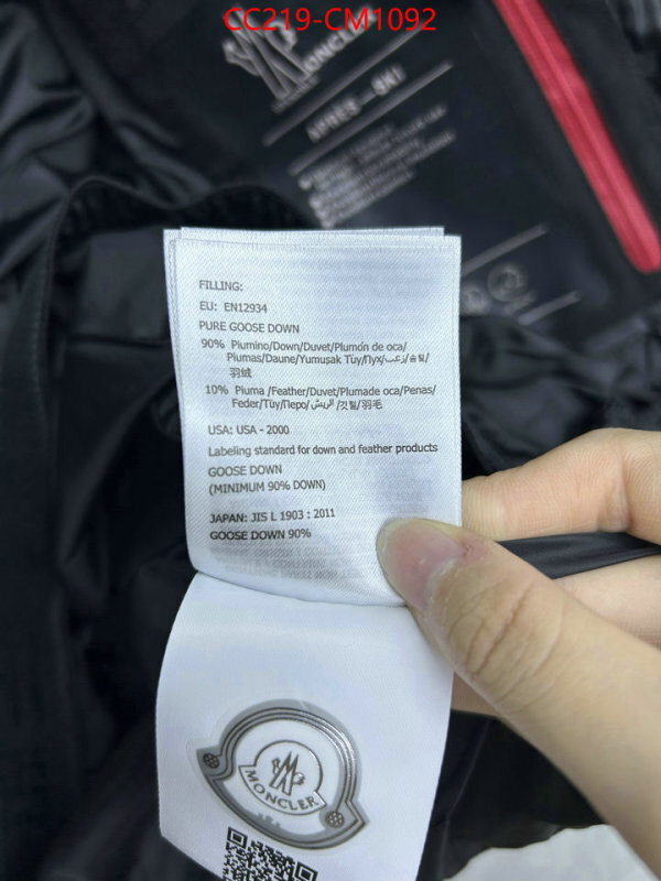 Down jacket Men-Moncler the most popular ID: CM1092 $: 219USD