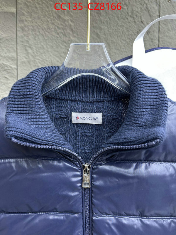 Down jacket Men-Moncler aaaaa+ quality replica ID: CZ8166 $: 135USD
