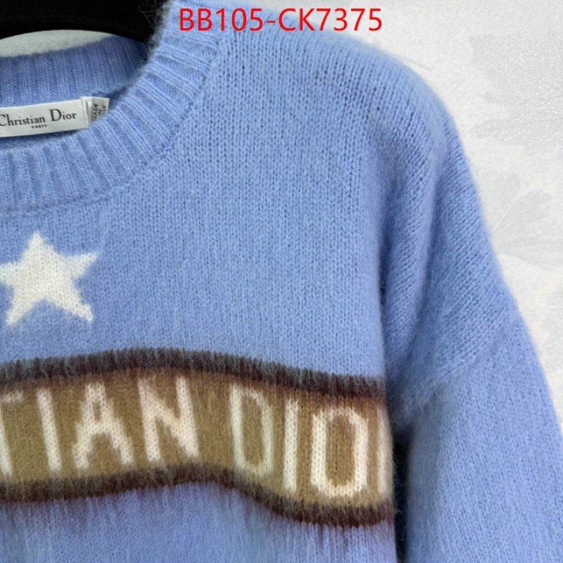 Clothing-Dior high quality ID: CK7375 $: 105USD