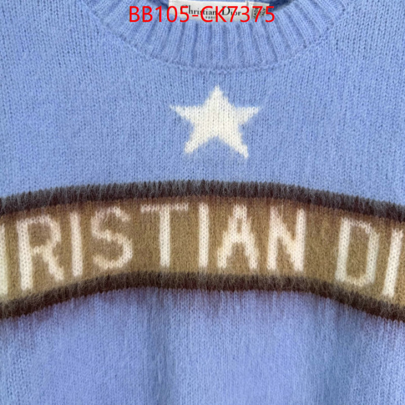 Clothing-Dior high quality ID: CK7375 $: 105USD