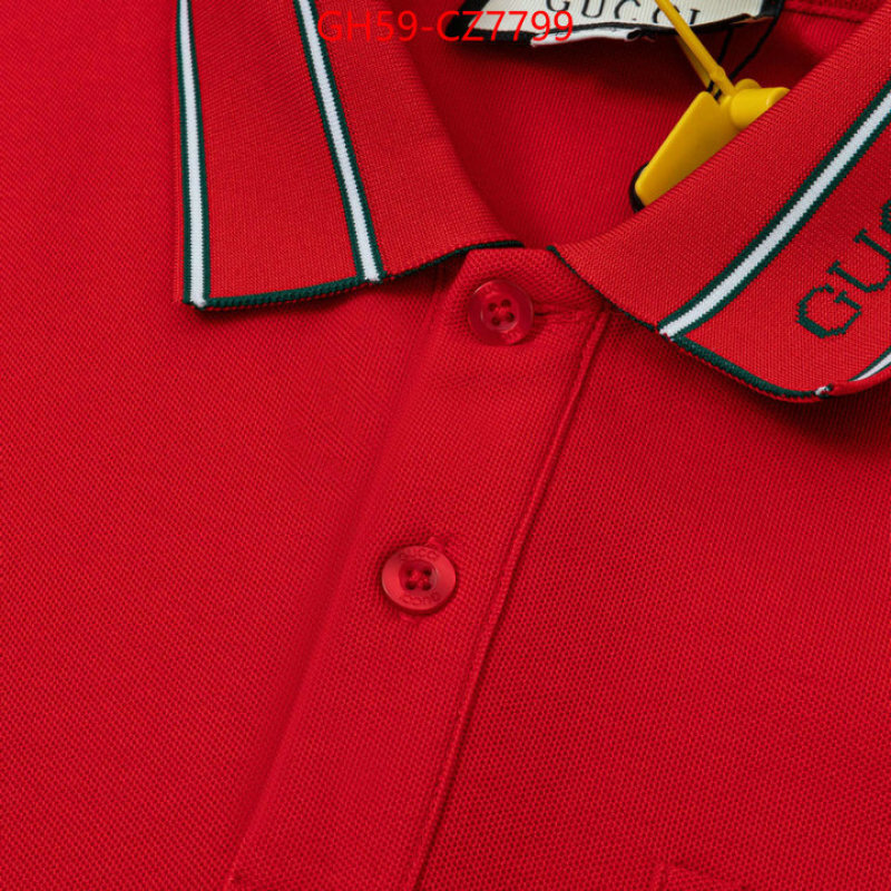 Clothing-Gucci best replica new style ID: CZ7799 $: 59USD