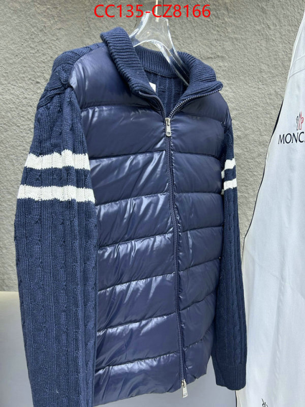 Down jacket Men-Moncler aaaaa+ quality replica ID: CZ8166 $: 135USD