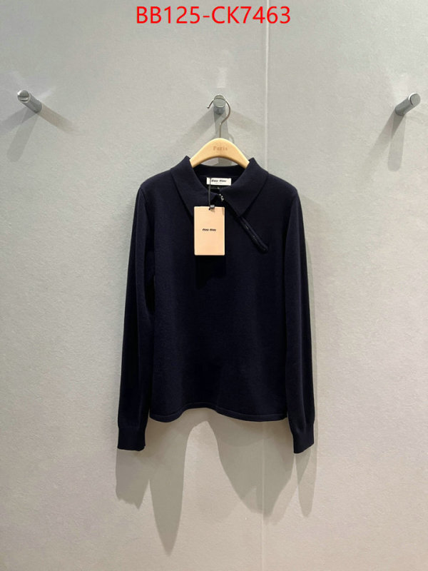 Clothing-MIU MIU replicas buy special ID: CK7463 $: 125USD