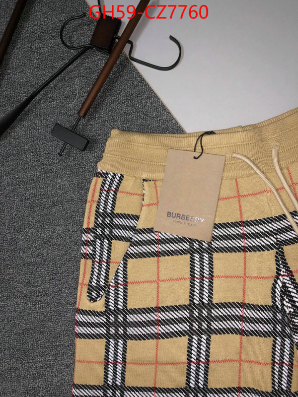 Clothing-Burberry replica best ID: CZ7760 $: 59USD