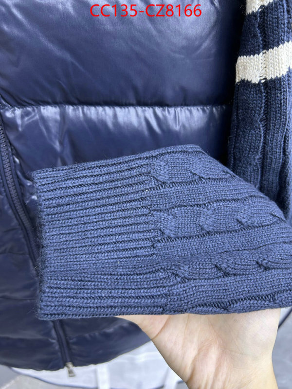 Down jacket Men-Moncler aaaaa+ quality replica ID: CZ8166 $: 135USD