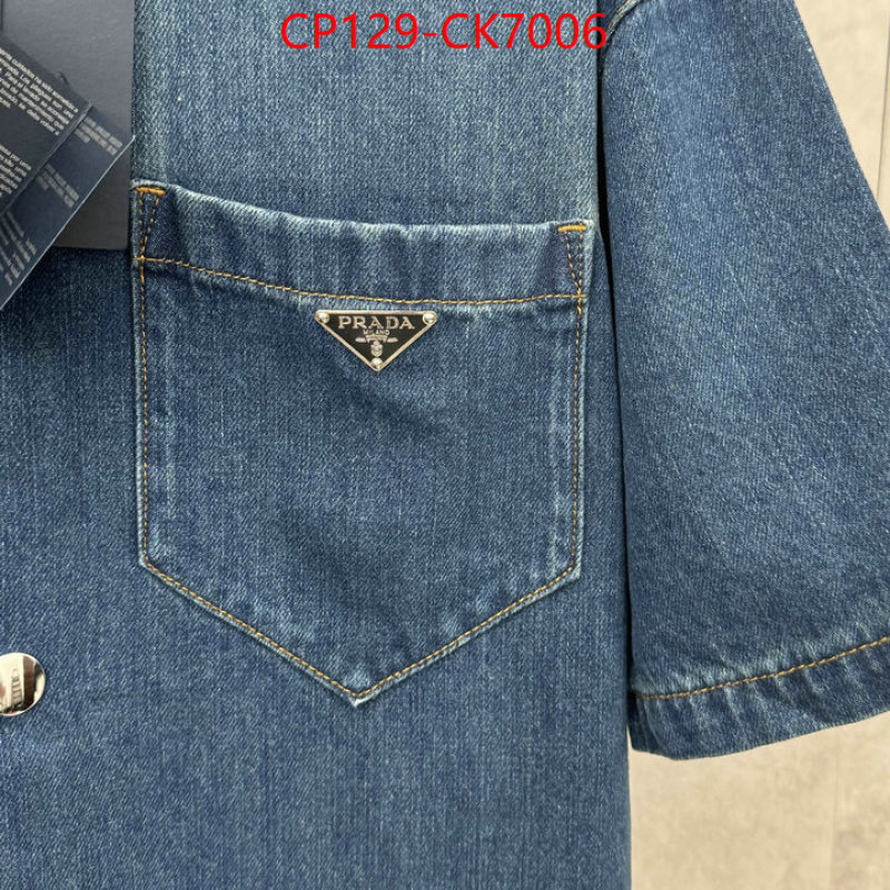 Clothing-Prada high quality designer replica ID: CK7006 $: 129USD
