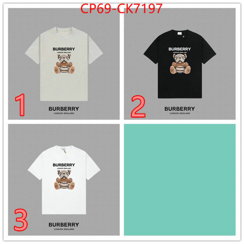 Clothing-Burberry designer high replica ID: CK7197 $: 69USD