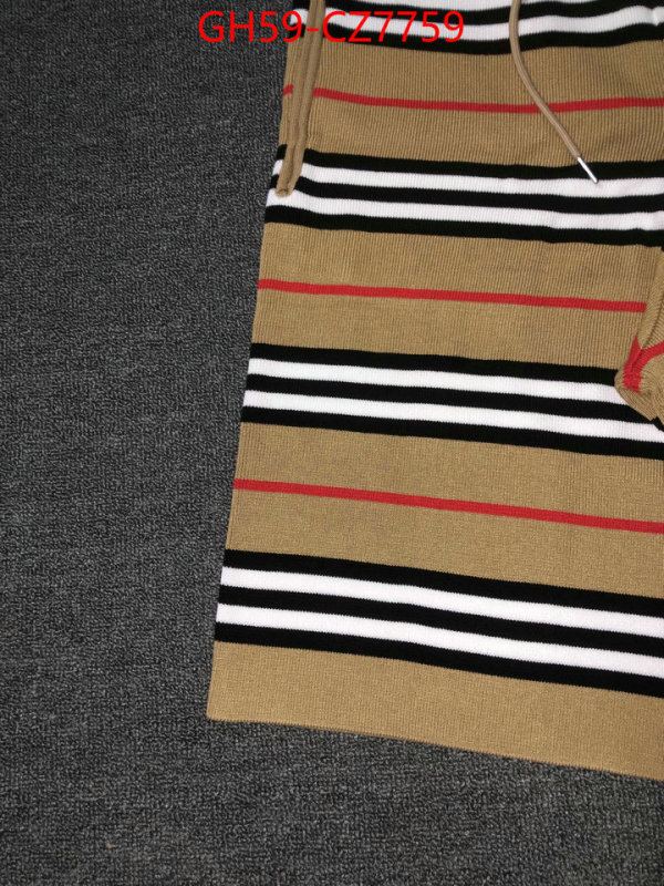 Clothing-Burberry where can i buy the best quality ID: CZ7759 $: 59USD