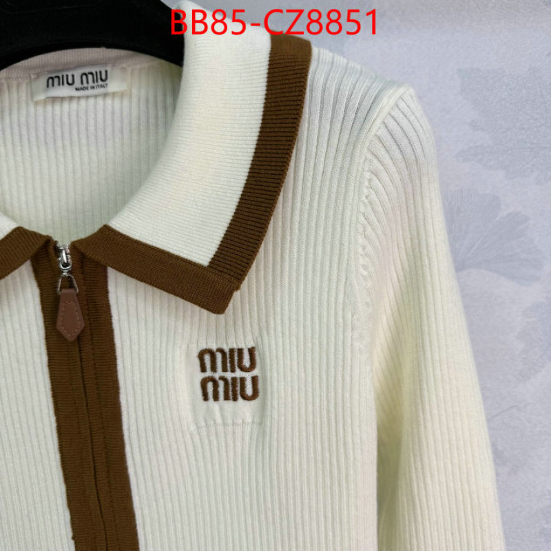 Clothing-MIU MIU wholesale 2024 replica ID: CZ8351 $: 85USD