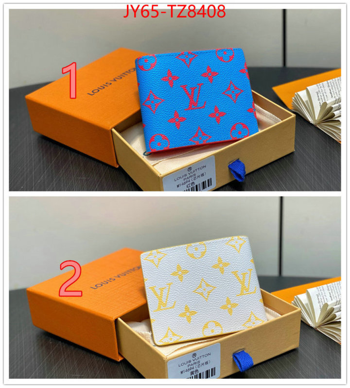 LV Bags(TOP)-Wallet wholesale ID: TZ8408 $: 65USD,