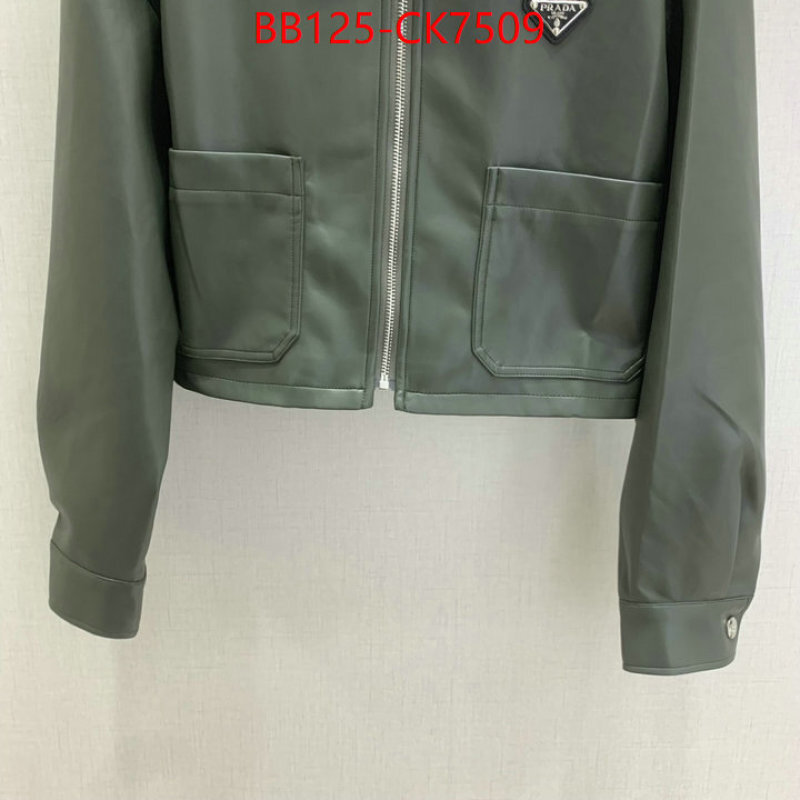 Clothing-Prada 1:1 replica ID: CK7509 $: 125USD