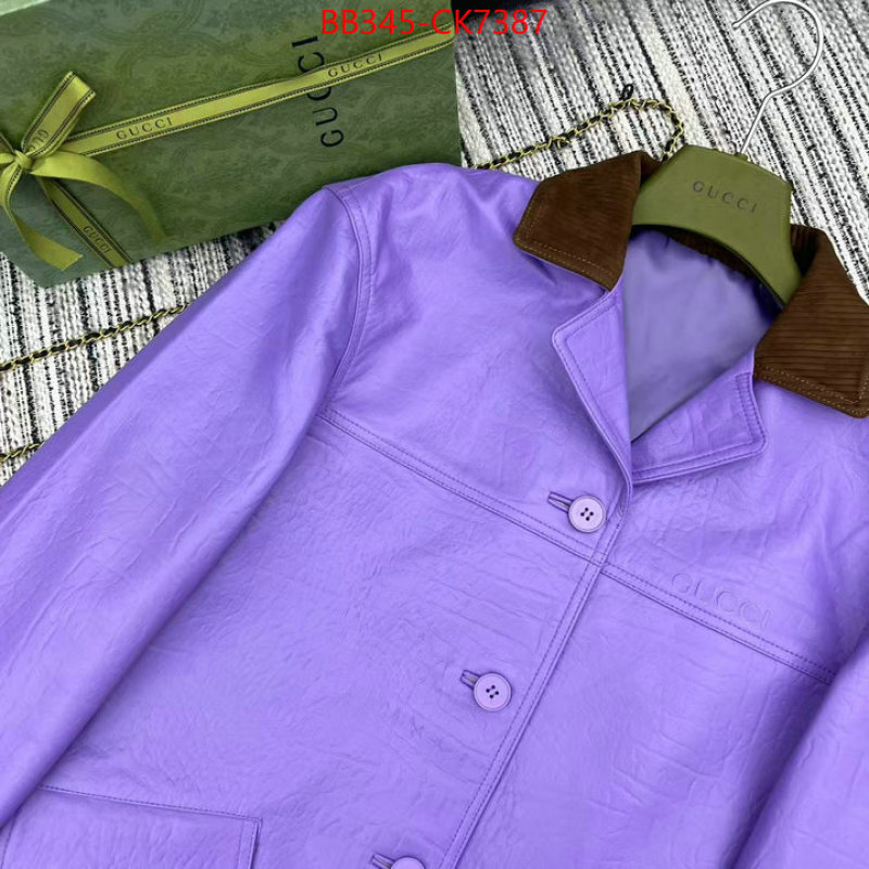 Clothing-Gucci buying replica ID: CK7387 $: 345USD