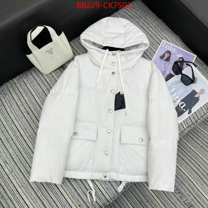 Down jacket Women-Prada buy replica ID: CK7502 $: 229USD