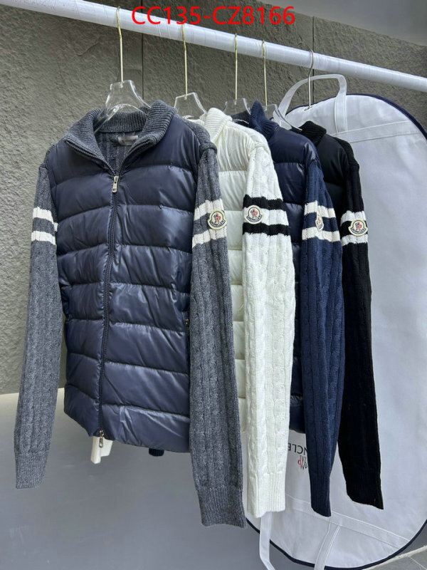 Down jacket Men-Moncler aaaaa+ quality replica ID: CZ8166 $: 135USD