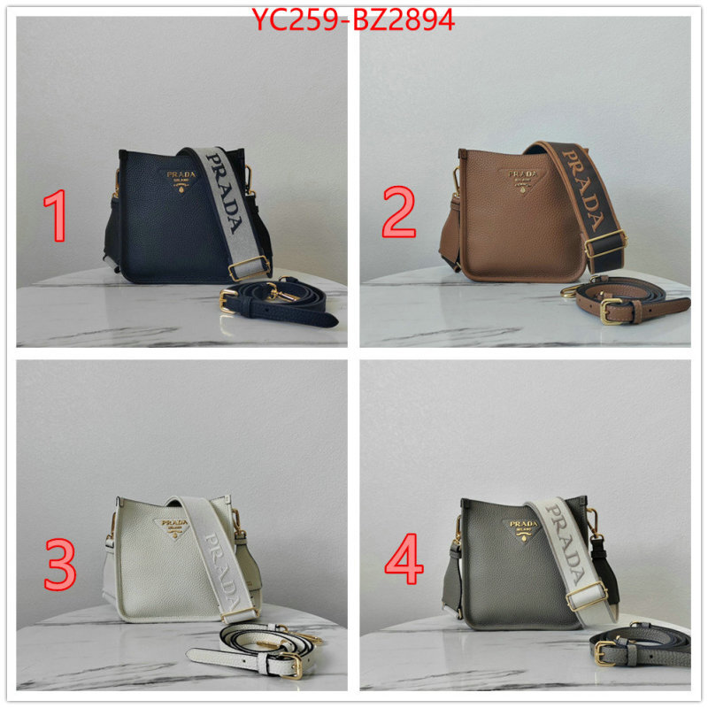 Prada Bags(TOP)-Crossbody- top quality designer replica ID: BZ2894 $: 259USD,