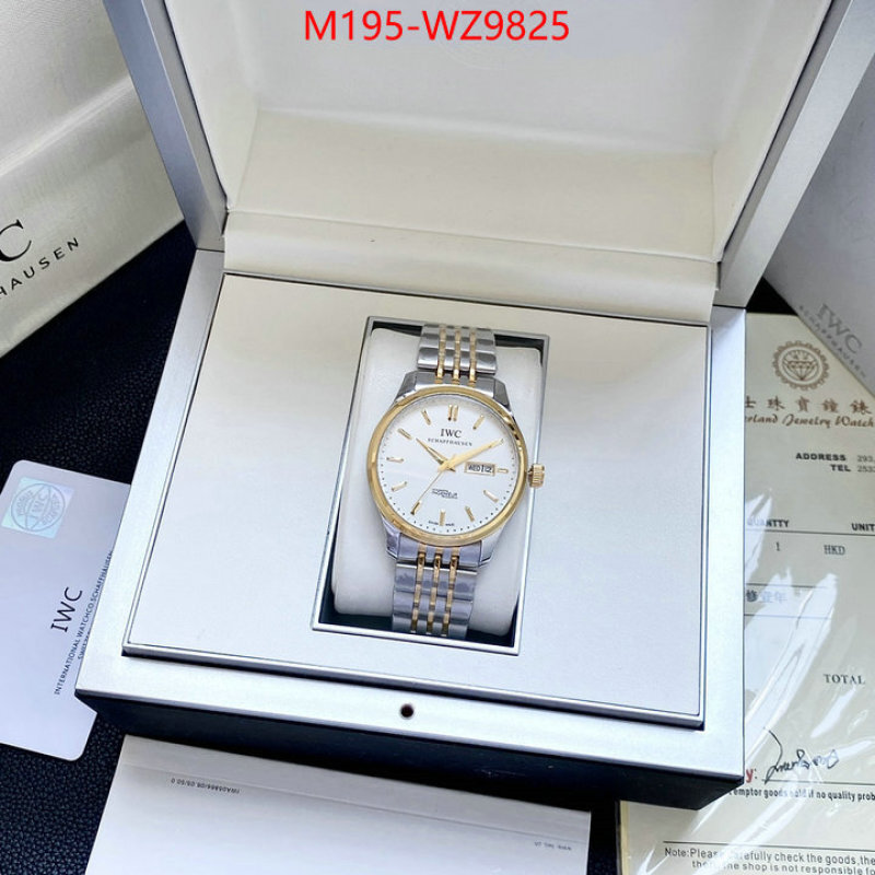 Watch(4A)-IWC luxury fashion replica designers ID: WZ9825 $: 195USD