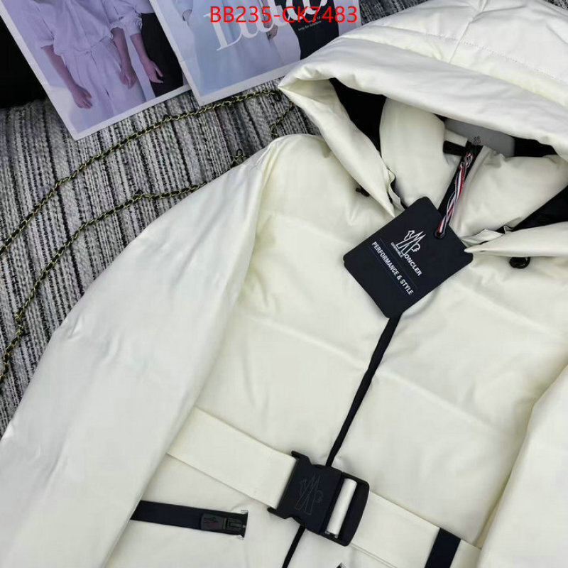 Down jacket Women-Moncler the best quality replica ID: CK7483 $: 235USD