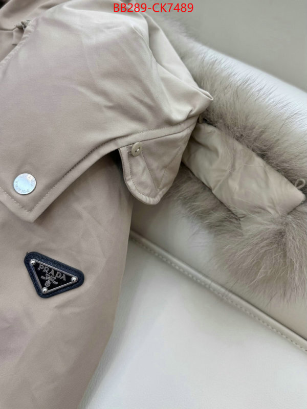 Down jacket Women-Prada the highest quality fake ID: CK7489 $: 289USD