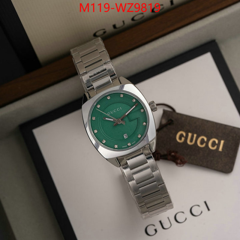 Watch(4A)-Gucci aaaaa+ replica designer ID: WZ9819 $: 119USD