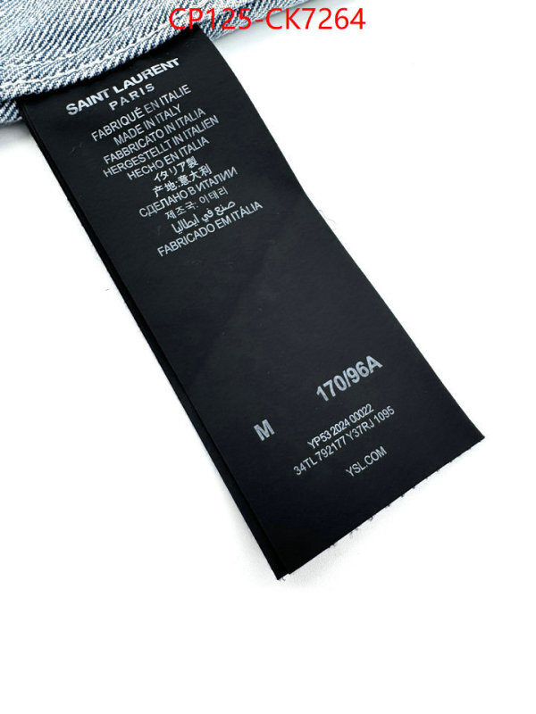 Clothing-YSL wholesale designer shop ID: CK7264 $: 125USD