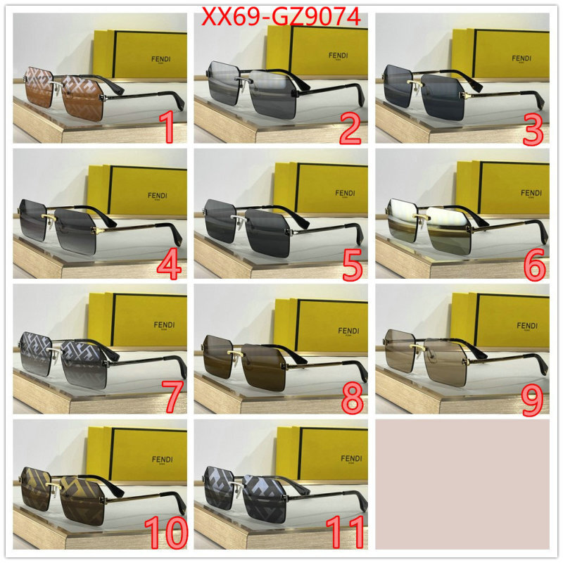 Glasses-Fendi 7 star quality designer replica ID: GZ9074 $: 69USD