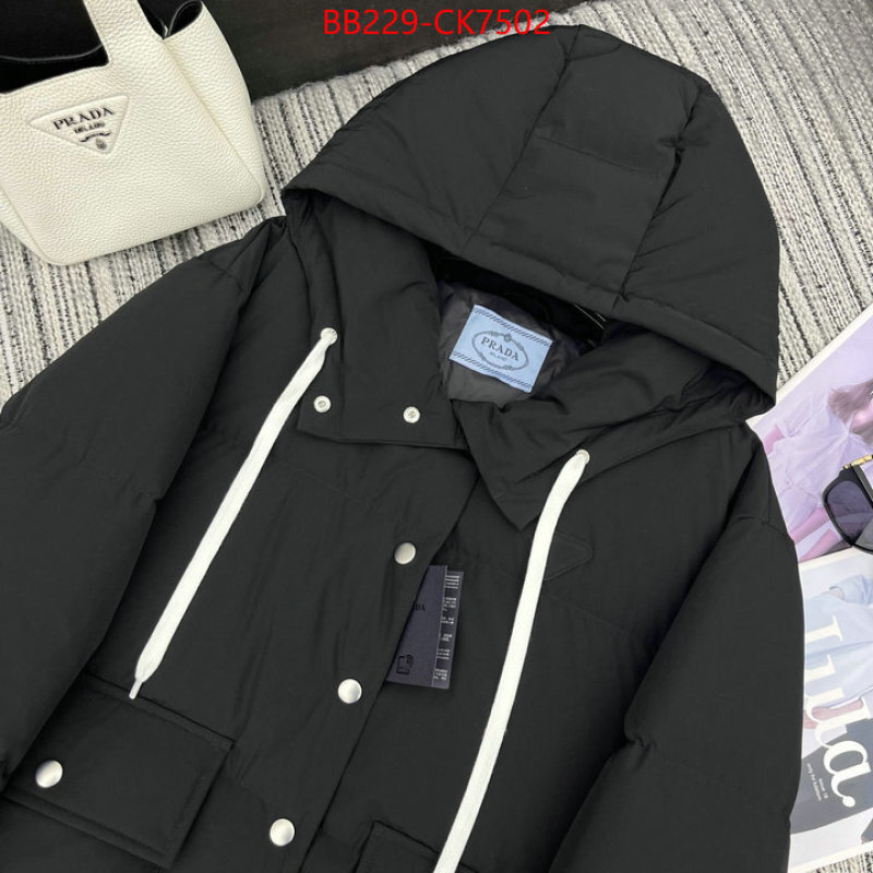 Down jacket Women-Prada buy replica ID: CK7502 $: 229USD