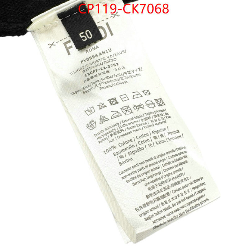 Clothing-Fendi cheap high quality replica ID: CK7068 $: 119USD