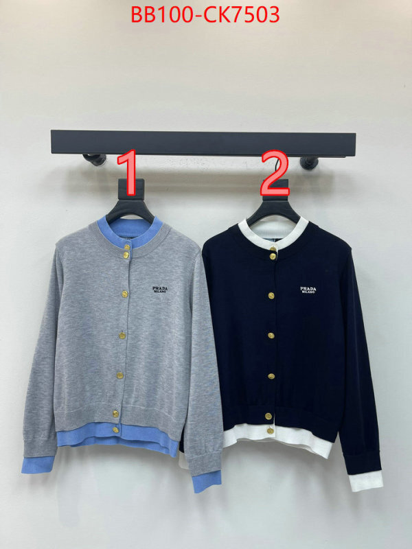 Clothing-Prada customize best quality replica ID: CK7503 $: 100USD