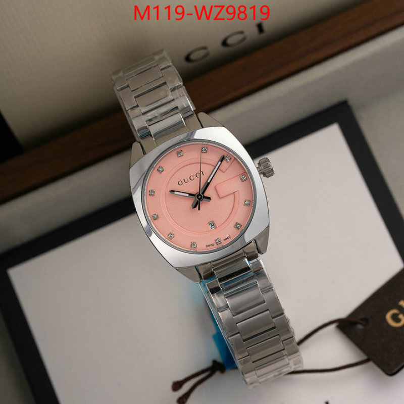 Watch(4A)-Gucci aaaaa+ replica designer ID: WZ9819 $: 119USD