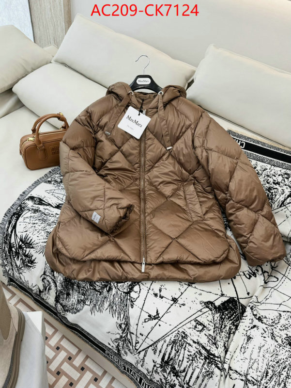 Down jacket Women-MaxMara buy best high-quality ID: CK7124 $: 209USD