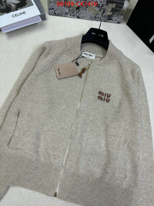 Clothing-MIU MIU 2024 luxury replicas ID: CK7456 $: 109USD