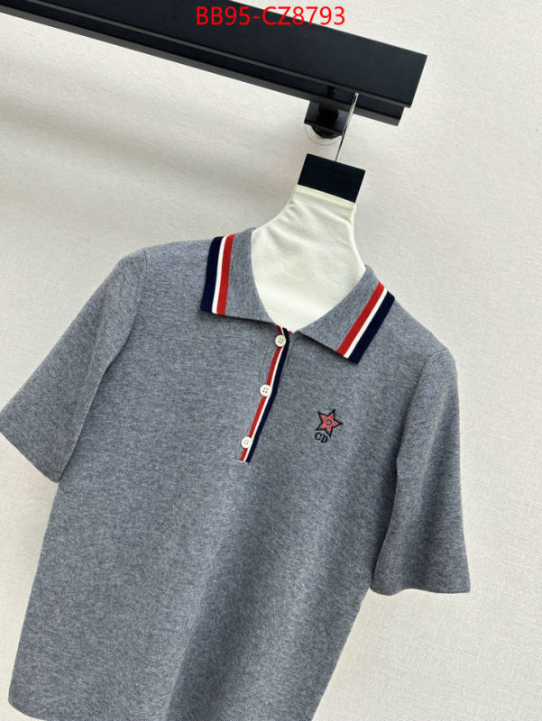 Clothing-Dior designer wholesale replica ID: CZ8793 $: 95USD