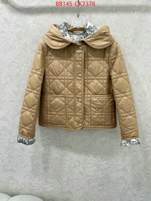 Down jacket Women-Dior 2024 replica wholesale cheap sales online ID: CK7378 $: 145USD
