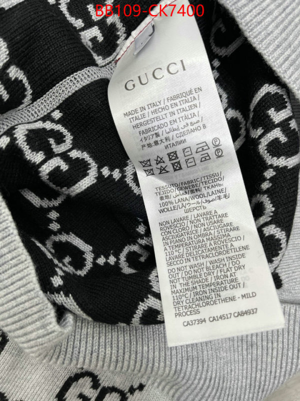 Clothing-Gucci flawless ID: CK7400 $: 109USD