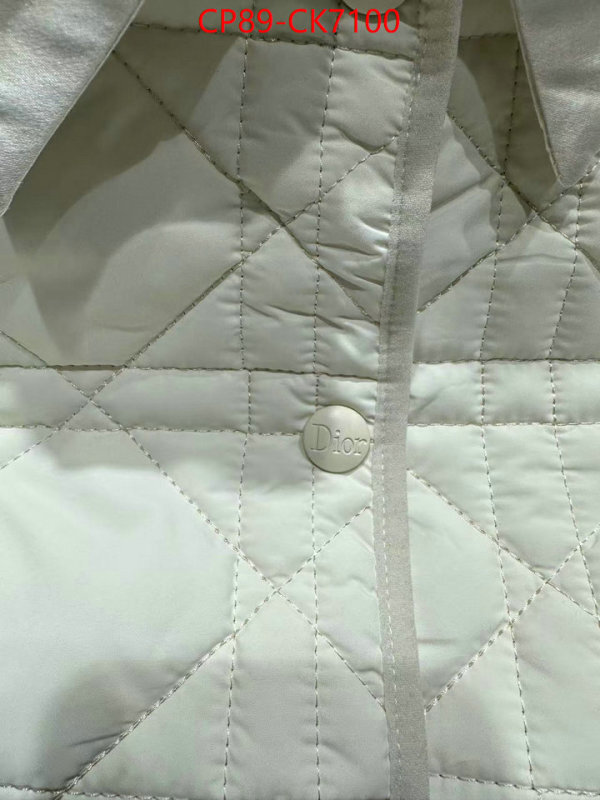 Clothing-Dior wholesale imitation designer replicas ID: CK7100 $: 89USD