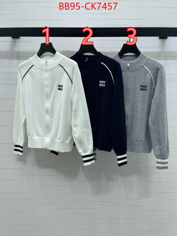 Clothing-MIU MIU high quality 1:1 replica ID: CK7457 $: 95USD
