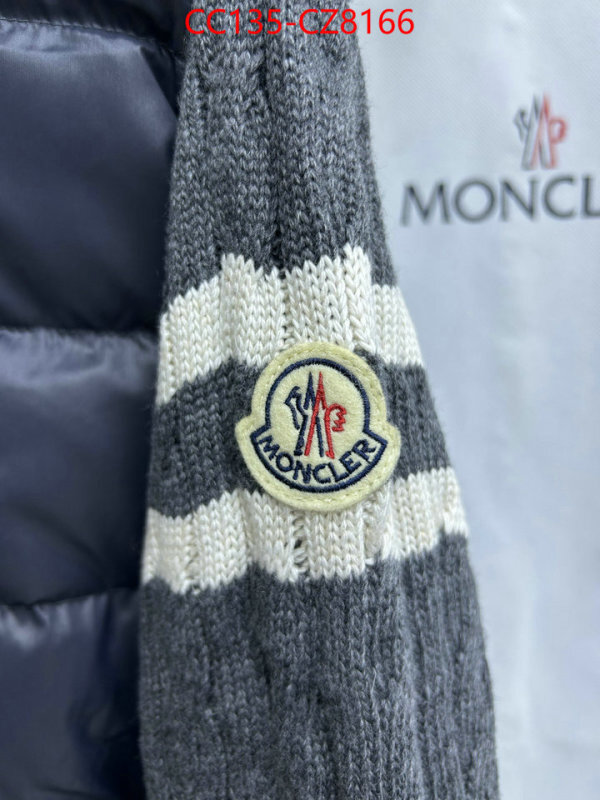 Down jacket Men-Moncler aaaaa+ quality replica ID: CZ8166 $: 135USD